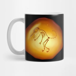 Curios Dinosaur Bones Fossil Trapped In Amber Mug